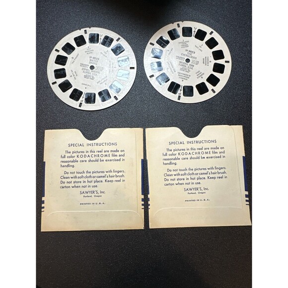 Vintage View-Master Florida Reels Lot – Cypress Gardens, Everglades, WeekiWachee - Picture 8 of 8